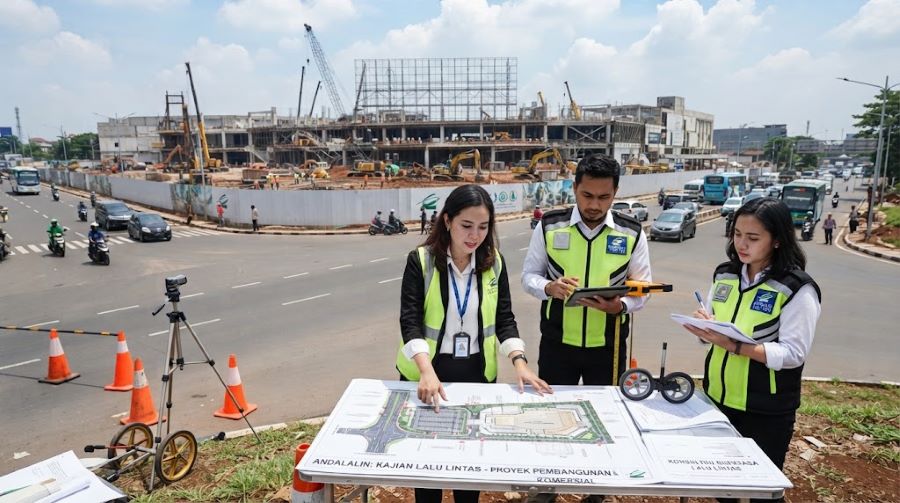 buatkan gambar horizontal Kapan Proyek Membutuhkan Jasa Andalalin dan Konsultan Andalalin, gambar seperti foto